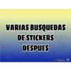 VARIAS BUSQUEDAS
DE STICKERS
DESPUES
@Nalgonso