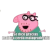 Se dice gracias
maldita cerda malagradecida