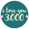 i love you
3,000