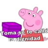 Toma se te calló
la dignidad