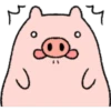 Very Cute And Round Pig Emoji 10