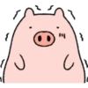 Very Cute And Round Pig Emoji 13