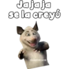 Ja ja ja
se la creyó
Cadolfoojose