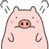 Very Cute And Round Pig Emoji 17