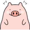 Very Cute And Round Pig Emoji 23