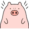 Very Cute And Round Pig Emoji 27