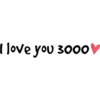 I love you 3000V