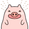 Very Cute And Round Pig Emoji 29