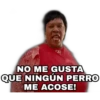 NO ME GUSTA
QUE NINGÚN PERRO
ME ACOSE!