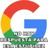 NO HAY
RESPUESTA PARA
ESA ESTUPIDEZ