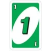 Cartas verde UNO 10