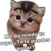 Me da miedo tu
ropa ¿Te la puedes
quitar?