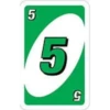Cartas verde UNO 13