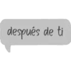 después de ti
