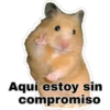 Aquí estoy sin
compromiso