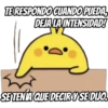 TERESPONDO CUANDO PUEDA
DEJA LA INTENSIDAD!
SE TENÍA QUE DECIR Y SE DIJO.
