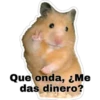 Que onda, ¿Me
das dinero?
