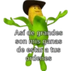 Así de grandes son mis ganas de estar a tus ordenes