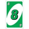 Cartas verde UNO 14