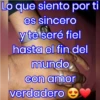 Lo que siento por ti
es sincero
y te seré fiel
hasta el fin del
mundo
con amor
verdadero