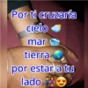Por ti cruzaría
cielo
mar
tierra
por estar a tu
lado