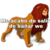 Me acabo de salir
de bañar we