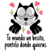 Te mando un besito,
pontelo donde quieras