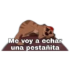 Me voy a echar
una pestañita