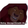 Estoy decepcionado de ti