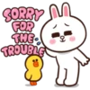 SORRY M
FOR
THE
TROUBLE
0)