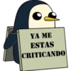 YA ME
ESTAS
CRITICANDO