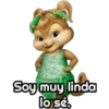 Soy muy linda
lo sé.