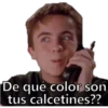 De qué color son
tus calcetines??