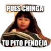 PUES CHINGA
TU PITO PENDEJA