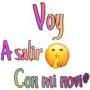 Voy
A solir
Sa
Con mi novi