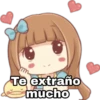 Te extraño
mucho