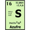 16 32,064
+2,4,6
444,6
11,9
2,07
(Ne)3s23p4
Azufre