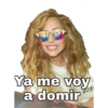 Ya me voy a domir