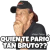 QUIEN TE PARIÓ TAN BRUTO??