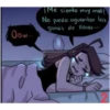 Oow..
¡Me siento muy mal!
No puedo aguantar las
ganas de llorar...