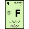 18,9984
-1
-188,2
-219,6
1,11
F
1s2s?2p5
Flúor