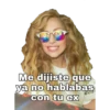 Me dijiste que ya no hablabas con tu ex