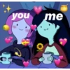 you
me