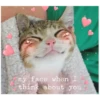 my face when I
think about you