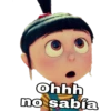 Ohhh
no sabía