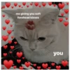 me giving you soft
forehead kisses
you