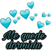 Me quede
dormida