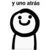 y uno atrás