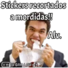 Stickers recortados a mordidas!! C+SGRILLOW git Alv.