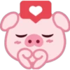 Lovely Pig Emoji 8